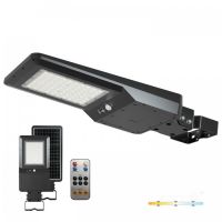 Šviestuvas gatvių LED 40W IP65 3000/4000/6000K 6000lm su saulės panele, judesio jutikliu, valdymo pulteliu SOLAR LED STREET 40W 3CCT - KOBI