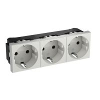 Lizdas p/t trigubas kanalui Rapid 45 baltas STD-D0N RW3 - OBO BETTERMANN