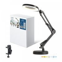 Šviestuvas stalinis LED 10W 3000/4000/6500K 500lm juodos spalvos AURIQ LOUPE - KOBI
