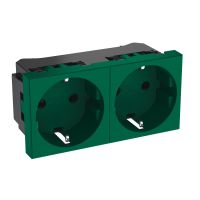Lizdas p/t dvigubas kanalui Rapid 45 žalias STD-D0N MZGN2 - OBO BETTERMANN