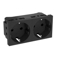 Lizdas p/t dvigubas kanalui Rapid 45 juodas STD-D0N SWGR2 - OBO BETTERMANN