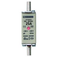 Saugiklis 25A 120kA 500V gG PSI NH000 - PROTEC