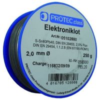 Lydmetalis 2.0mm 250g Sn60/Pb40 su fliusu PEL20 - PROTEC