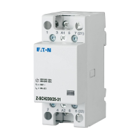 Kontaktorius 4P 25A 230V AC 3no+1nc 2 modulių Z-SCH230/25-31 - EATON