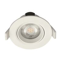 Šviestuvas į/l LED 6.5W IP44 3000K 550lm baltas reguliuojamas D-85mm H-44mm AIN LED1X550 D944 T830 - NORTHCLIFFE