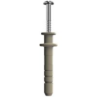 Knock-in ankeris su dvigubu flanšu 6x35mm Poliamidas pilkai balta RAL 9002 910 DF 6x35 - OBO BETTERMANN (pavadinimas tikslinamas)