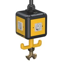 Elektros tiekimo modulis IP20, orui su tvirt. su įranga 140x140x1100 Poliamidas grafito juodumo RAL 9011 VH-4L 4SD - OBO BETTERMANN (pavadinimas tikslinamas)
