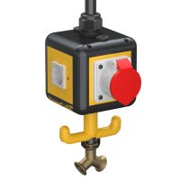 Elektros tiekimo modulis IP20, orui su tvirt. su įranga 140x140x1100 Poliamidas grafito juodumo RAL 9011 VH-4L 3SD1C16 - OBO BETTERMANN (pavadinimas tikslinamas)