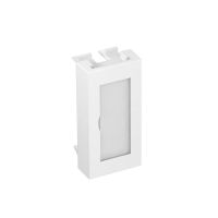 Aklė 1/2 module su markiravimo vieta 45x22,5mm Polikarbonatas baltas RAL 9010 ADP-BF RW0.5 - OBO BETTERMANN (pavadinimas tikslinamas)