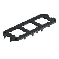 Montažinės dėžutės UT4 dangtelis for UT4,3support clamp devices 28x76x13 Poliamidas grafito juodumo RAL 9011 UT4 D3 - OBO BETTERMANN (pavadinimas tikslinamas)