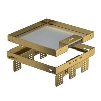 Kvadratinis liukas su kabelio išvadu 243x243mm Žalvaris RKSN2 UZD3 9MS20 - OBO BETTERMANN (pavadinimas tikslinamas)