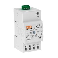 Apsauga viršįtampių 4P C+D 2+3 tipo su signaliniu kontaktu V10 COMPACT-FS - OBO BETTERMANN