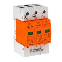 Apsauga viršįtampių 3P B+C 12.5/50kA 1+2 tipo Solar V50-B+C 3-PH600 - OBO BETTERMANN