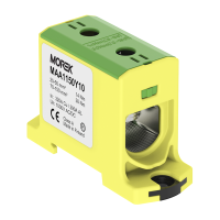 Gnybtas 150mm2 Cu/Al geltonai žalias OTL150 - MOREK