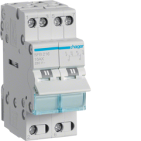 Perjungiklis 2P 16A 1-0-2 2co 2 modulių - HAGER