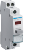Mygtukas modulinis 16A 1no+1nc 250V su lemp.raud. - HAGER