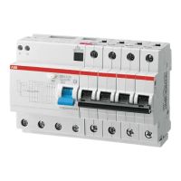 Relė srovės nuotėkio RCBO 4P 16A C 10kA 30mA su automatu AC-tipas DS204MAC-C16/0.03 - ABB
