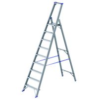 Kopėčios aliumininės 1x5-pakopų, aukštis 1.25m, ilgis 2.11m, 2-dalių PSB15 - PROTEC