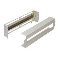 Panelė DIN moduliniams aparatams 22 modulių 19" 3U pilka - ZPAS