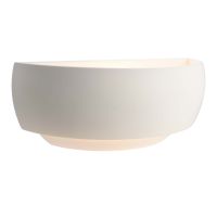 Šviestuvas v/t 1x40W E14 321x120mm H-130mm gipsinis baltos spalvos dažomas šviečia aukštyn/žemyn BRA DLTWYNNDA II - DEKO LIGHT