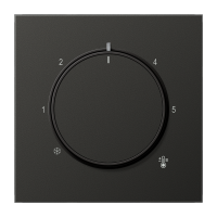 Dangtelis termostatui aliumininis antracito spalvos LS - JUNG