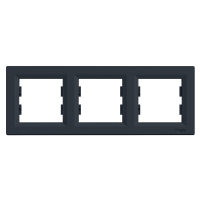 Rėmelis trigubas antracito spalvos Asfora - SCHNEIDER ELECTRIC