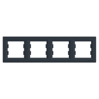 Rėmelis keturgubas antracito spalvos Asfora - SCHNEIDER ELECTRIC