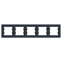Rėmelis penkiagubas antracito spalvos Asfora - SCHNEIDER ELECTRIC