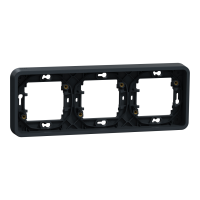 Rėmelis trigubas horizontalus antracito spalvos IP55 Mureva Styl - SCHNEIDER ELECTRIC