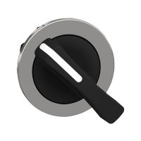 Galvutė perjungikliui 2 padėčių juoda su fiksacija 30.5mm metalinė IP66 ZB4F Harmony - SCHNEIDER ELECTRIC