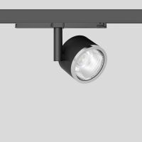 Prožektorius LED 37.5W IP20 3000K 2985lm į 3F bėgelį D-120mm H-1985mm 74 laipsnių dimeriuojamas juodos matinės spalvos DALI EUROSTANDARD-PLUS - BEGA