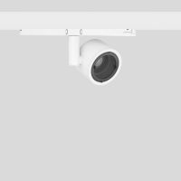 Prožektorius LED 15W IP20 3000K 667lm į 3F bėgelį D-90mm H-100mm 15-50 laipsnių dimeriuojamas baltos matinės spalvos DALI EUROSTANDARD-PLUS - BEGA