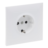 Lizdas p/t SCHUKO su apsauga nuo vaikų varžtiniai kontaktai baltos spalvos 16A 250V Suno - LEGRAND