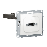 Lizdas p/t HDMI be rėmelio baltos spalvos Suno - LEGRAND