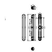 Šviestuvas v/t LED 16W IP65 4000K 1800lm 600x71mm H-74mm WT065C G3 LED18S/840 PSU L600 BN Ledinaire Waterproof - PHILIPS