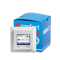 Reguliatorius temperatūros p/t grindų ir patalpos +5...+40C programuojamas 16A/3600W 230V baltos spalvos Touch Elko - COMFORTHEAT