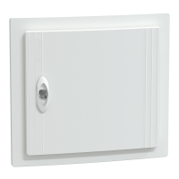 Skydelis p/t 12 modulių +1 modulio IP40 baltos durys XS 1R13M PrismaSeT - SCHNEIDER ELECTRIC