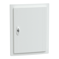 Skydelis p/t 24 modulių +2 modulių IP40 baltos durys XS 2R13M PrismaSeT - SCHNEIDER ELECTRIC