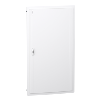 Skydelis p/t 144 modulių IP40 baltos durys XS 6R24M PrismaSeT - SCHNEIDER ELECTRIC