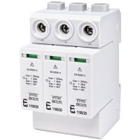 Apsauga viršįtampių 3P C 20kA 2 tipo Solar ETITEC EM T PV 1100/20Y - ETI