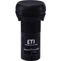 Mygtukas 1no+1nc juodas ECF-11-C - ETI