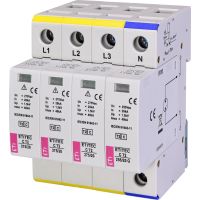 Apsauga viršįtampių 4P C 20kA 2 tipo ETITEC C T2 275/20 3+1 - ETI