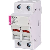 Kirtiklis-saugiklis EFH 10 DC 2P 10x38 su LED indikacija - ETI