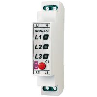 Lemputė modulinė 230V 3 raudoni LED su mygtuku SON-3 - ETI