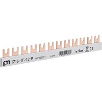 Šyna komutacinė 1P 16mm2 12 modulių šakutė IZ16/1F/12 - ETI