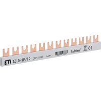 Šyna komutacinė 1P 10mm2 12 modulių šakutė IZ10/1F/12 - ETI