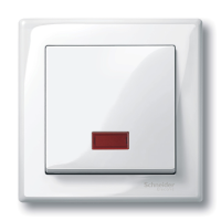 Klavišas viengubam jungikliui su langeliu baltas RAL9010 System M - SCHNEIDER ELECTRIC