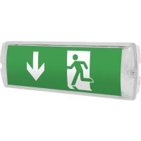 Šviestuvas v/t LED 1W IP65 6500K L-350mm evakuacinis su 3val. akumuliatoriumi 20m M/NM LIBRA 3PLED G117 OP AUT - NORTHCLIFFE