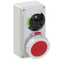 Lizdas v/t 5P 16A 400V IP67 su kirtikliu - PCE