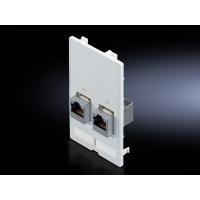 Įdėklas rėmeliui su jungtimis 2xRJ45 Kat.5e jack/jack SZ 2482.560 - RITTAL